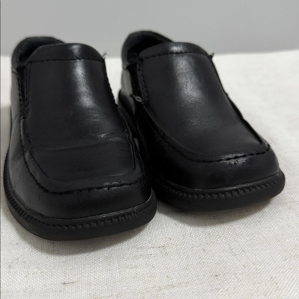 Umi black leather slip-on loafers for boys/kids size 27 (10)